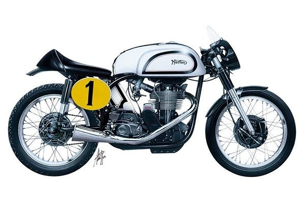 Italeri 1:9 NORTON MANX 500cc 1951 i gruppen SPORT, FRITID & HOBBY / Hobby / Plastmodeller / Motorcyklar hos TP E-commerce Nordic AB (A07116)