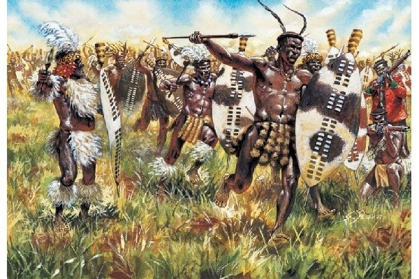 Italeri 1:72 Zulu Wars: ZULU WARRIORS i gruppen SPORT, FRITID & HOBBY / Hobby / Plastmodeller / Figurer hos TP E-commerce Nordic AB (A07122)