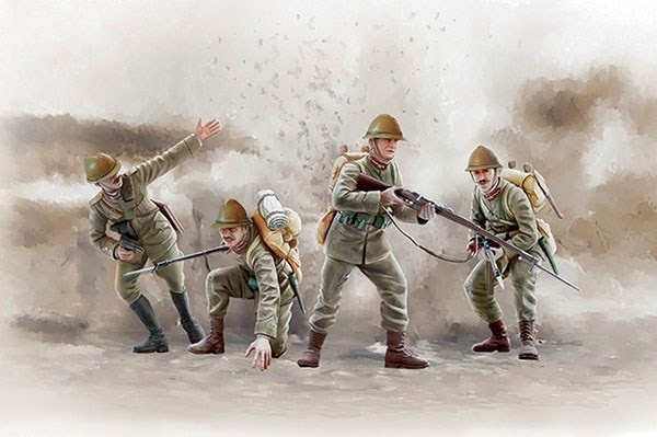 Italeri 1:56 WWI Italian Infantry i gruppen SPORT, FRITID & HOBBY / Hobby / Plastmodeller / Figurer hos TP E-commerce Nordic AB (A07135)