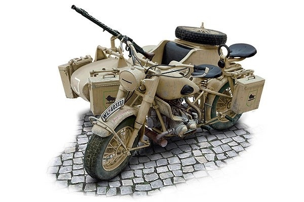 Italeri 1:9 BMW R75 German Milit. Motor. w/Sidecar i gruppen SPORT, FRITID & HOBBY / Hobby / Plastmodeller / Motorcyklar hos TP E-commerce Nordic AB (A07146)