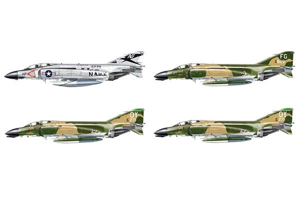 Italeri 1:72 F-4 C/D/J PHANTOM VIETNAM ACES i gruppen SPORT, FRITID & HOBBY / Hobby / Plastmodeller / Flyg/Helikoptrar hos TP E-commerce Nordic AB (A07148)