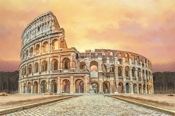 Italeri Colosseum 1:500 (375 x 316 x 110mm) i gruppen SPORT, FRITID & HOBBY / Hobby / Plastmodeller / Diverse hos TP E-commerce Nordic AB (A07211)