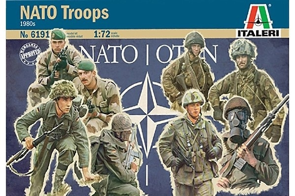 Italeri 1:72 NATO Troops - contains 48 figures i gruppen SPORT, FRITID & HOBBY / Hobby / Plastmodeller / Figurer hos TP E-commerce Nordic AB (A07263)