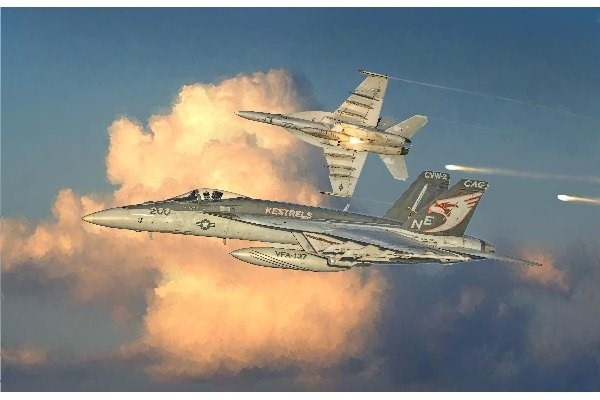 Italeri 1:48 F/A-18-E \'SUPER HORNET i gruppen SPORT, FRITID & HOBBY / Hobby / Plastmodeller / Flyg/Helikoptrar hos TP E-commerce Nordic AB (A07267)