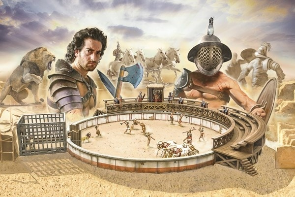 Italeri 1:72 Gladiators Fight Ludus Gladiatorius i gruppen SPORT, FRITID & HOBBY / Hobby / Plastmodeller / Figurer hos TP E-commerce Nordic AB (A07302)