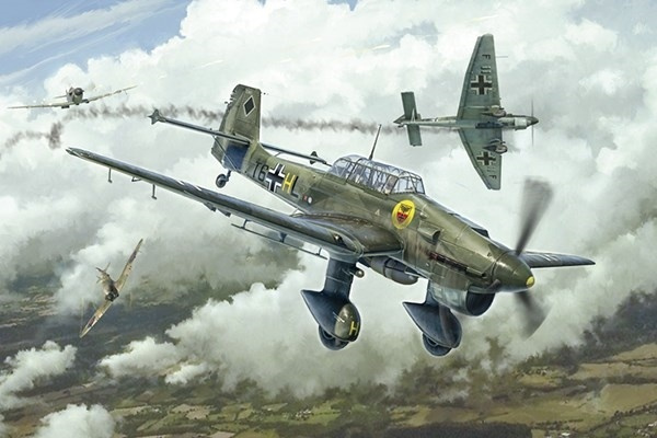 Italeri 1:48 Junkers JU-87B Stuka i gruppen SPORT, FRITID & HOBBY / Hobby / Plastmodeller / Flyg/Helikoptrar hos TP E-commerce Nordic AB (A07306)