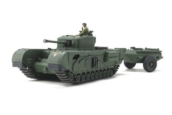 Tamiya 1/48 British Tank Churchill Mk.VII Crocodile i gruppen SPORT, FRITID & HOBBY / Hobby / Plastmodeller / Militärfordon (Land) hos TP E-commerce Nordic AB (A07351)