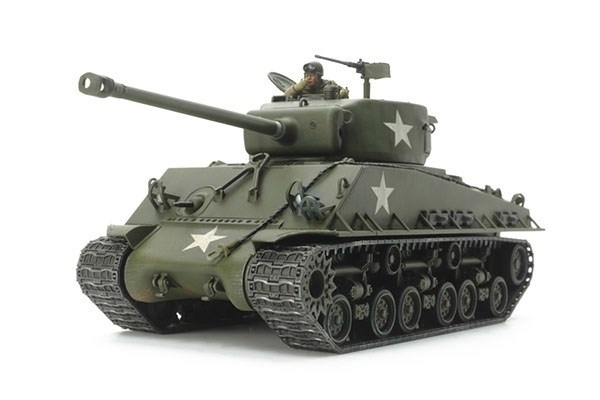 Tamiya 1/48 U.S. Medium Tank M4A3E8 Sherman \'Easy Eight i gruppen SPORT, FRITID & HOBBY / Hobby / Plastmodeller / Militärfordon (Land) hos TP E-commerce Nordic AB (A07356)