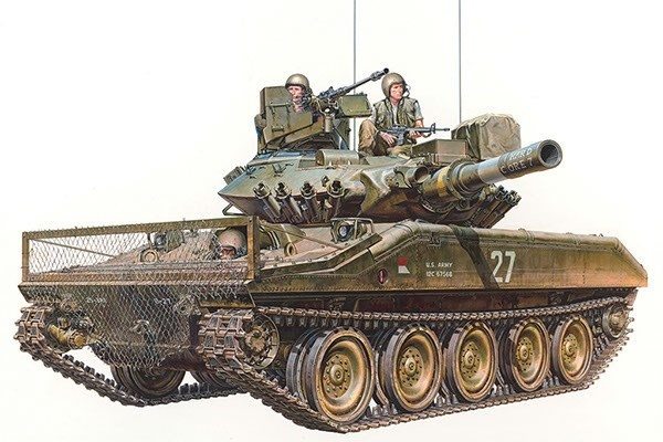 Tamiya 1:35 U.S. Airborne Tank M551 Sheridan (Vietnam War i gruppen SPORT, FRITID & HOBBY / Hobby / Plastmodeller / Militärfordon (Land) hos TP E-commerce Nordic AB (A07369)