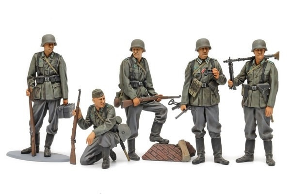 Tamiya 1:35 German Infantry Set (Mid-WWII) i gruppen SPORT, FRITID & HOBBY / Hobby / Plastmodeller / Figurer hos TP E-commerce Nordic AB (A07392)
