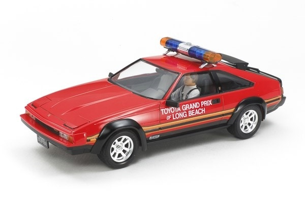 Tamiya 1:24 Toyota Celica Supra Long Beach GP Marshal Car i gruppen SPORT, FRITID & HOBBY / Hobby / Plastmodeller / Bilar hos TP E-commerce Nordic AB (A07398)