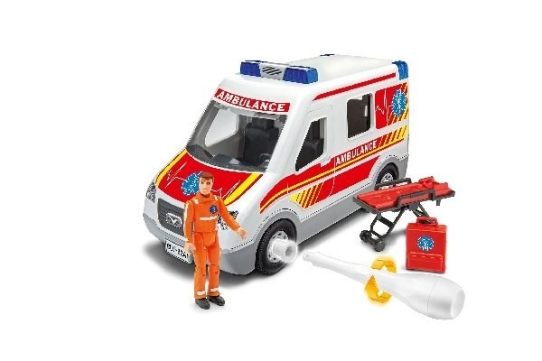 Revell Ambulance Car i gruppen SPORT, FRITID & HOBBY / Hobby / Plastmodeller / Juniorset hos TP E-commerce Nordic AB (A07462)