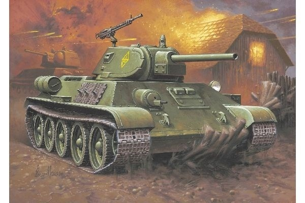 Revell 1:76 T-34/76 Modell 1940 i gruppen SPORT, FRITID & HOBBY / Hobby / Plastmodeller / Militärfordon (Land) hos TP E-commerce Nordic AB (A07542)