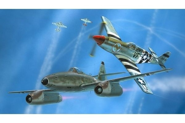 Revell Combat Set Me262 & P-51B 1:72 i gruppen SPORT, FRITID & HOBBY / Hobby / Plastmodeller / Flyg/Helikoptrar hos TP E-commerce Nordic AB (A07591)