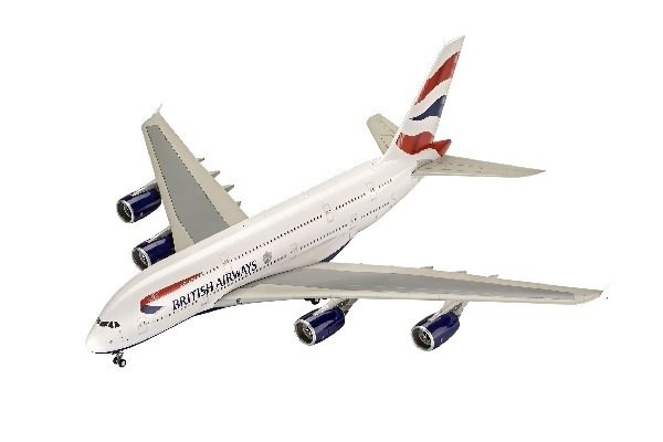 Revell A380-800 British Airways i gruppen SPORT, FRITID & HOBBY / Hobby / Plastmodeller / Flyg/Helikoptrar hos TP E-commerce Nordic AB (A07650)