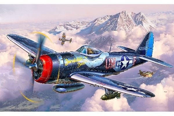 Revell P-47M Thunderbolt i gruppen SPORT, FRITID & HOBBY / Hobby / Plastmodeller / Flyg/Helikoptrar hos TP E-commerce Nordic AB (A07677)