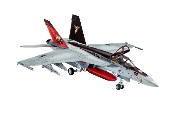 Revell F/A-18E Super Hornet i gruppen SPORT, FRITID & HOBBY / Hobby / Plastmodeller / Flyg/Helikoptrar hos TP E-commerce Nordic AB (A07681)