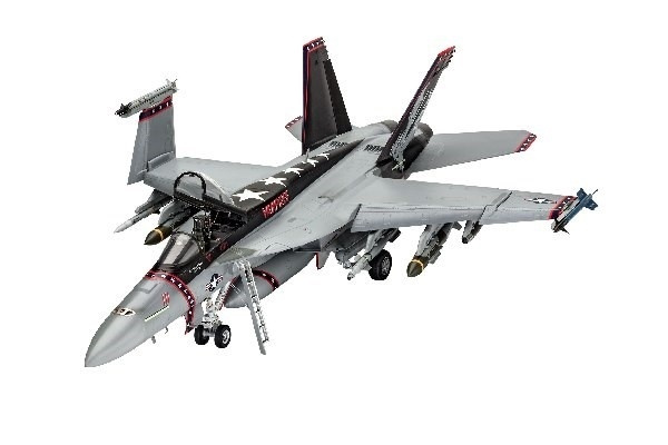 Revell F/A-18E Super Hornet i gruppen SPORT, FRITID & HOBBY / Hobby / Plastmodeller / Flyg/Helikoptrar hos TP E-commerce Nordic AB (A07757)