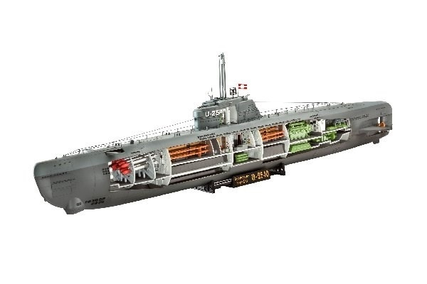 Revell U-Boat XXI Type w, Interieur i gruppen SPORT, FRITID & HOBBY / Hobby / Plastmodeller / Skepp hos TP E-commerce Nordic AB (A07761)
