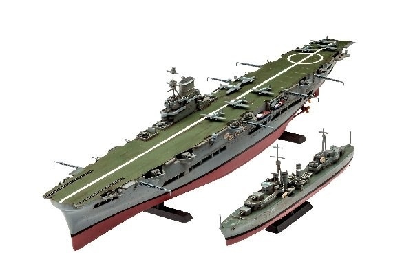 Revell HMS Ark Royal & Tribal Class Des i gruppen SPORT, FRITID & HOBBY / Hobby / Plastmodeller / Skepp hos TP E-commerce Nordic AB (A07769)