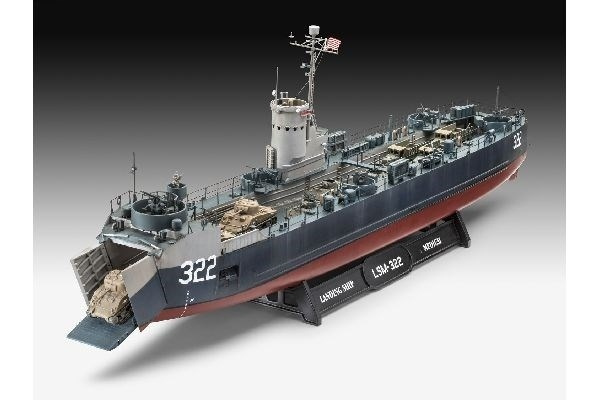 Revell 1:144 US Navy Landing Ship Medium (Bofors 40 mm gu i gruppen SPORT, FRITID & HOBBY / Hobby / Plastmodeller / Skepp hos TP E-commerce Nordic AB (A07781)