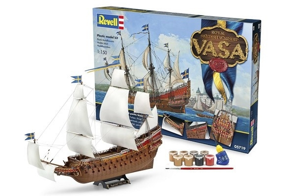 Revell Gift-Set Royal Swedish Warship VASA i gruppen SPORT, FRITID & HOBBY / Hobby / Plastmodeller / Startkit/Gåvoset hos TP E-commerce Nordic AB (A07826)