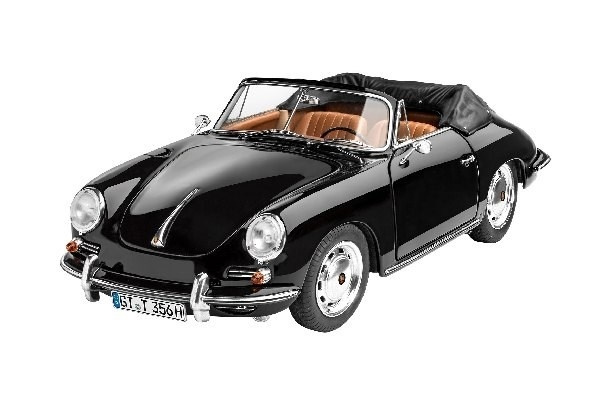 Revell Porsche 356 C Cabriolet i gruppen SPORT, FRITID & HOBBY / Hobby / Plastmodeller / Bilar hos TP E-commerce Nordic AB (A07882)