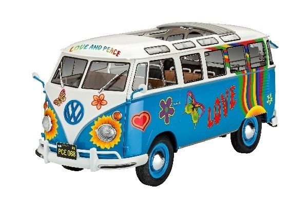 Revell VW T1 Samba Bus Flower Power i gruppen SPORT, FRITID & HOBBY / Hobby / Plastmodeller / Bilar hos TP E-commerce Nordic AB (A07888)