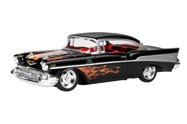 Revell 1957 Chevy Bel Air i gruppen SPORT, FRITID & HOBBY / Hobby / Plastmodeller / Bilar hos TP E-commerce Nordic AB (A07956)