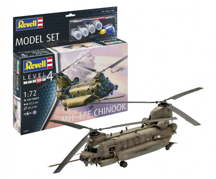 Revell 1:72 Model Set MH-47 Chinook i gruppen SPORT, FRITID & HOBBY / Hobby / Plastmodeller / Startkit/Gåvoset hos TP E-commerce Nordic AB (A08044)