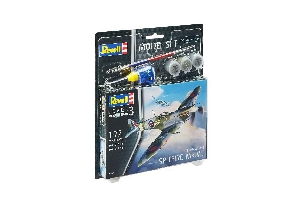 Revell Model Set Supermarine Spitfire M i gruppen SPORT, FRITID & HOBBY / Hobby / Plastmodeller / Startkit/Gåvoset hos TP E-commerce Nordic AB (A08054)