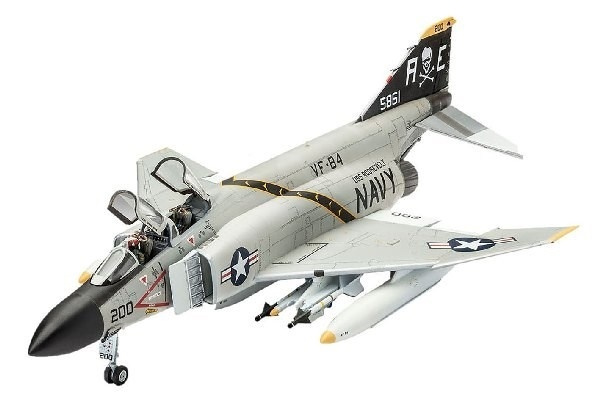 Revell Model Set F-4J Phantom II i gruppen SPORT, FRITID & HOBBY / Hobby / Plastmodeller / Startkit/Gåvoset hos TP E-commerce Nordic AB (A08067)