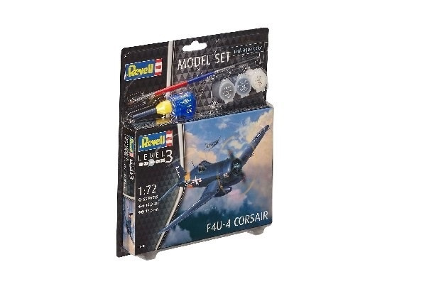 Revell Model Set F4U-4 Corsair i gruppen SPORT, FRITID & HOBBY / Hobby / Plastmodeller / Startkit/Gåvoset hos TP E-commerce Nordic AB (A08074)