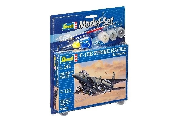 Revell Model Set F-15E STRIKE EAGLE & b i gruppen SPORT, FRITID & HOBBY / Hobby / Plastmodeller / Startkit/Gåvoset hos TP E-commerce Nordic AB (A08082)