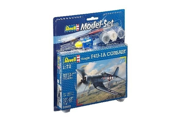 Revell Model Set Vought F4U-1D CORSAIR i gruppen SPORT, FRITID & HOBBY / Hobby / Plastmodeller / Startkit/Gåvoset hos TP E-commerce Nordic AB (A08083)