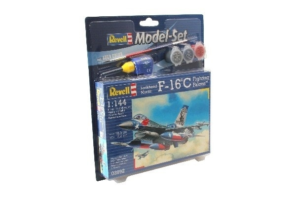 Revell Model Set F-16C USAF i gruppen SPORT, FRITID & HOBBY / Hobby / Plastmodeller / Startkit/Gåvoset hos TP E-commerce Nordic AB (A08085)