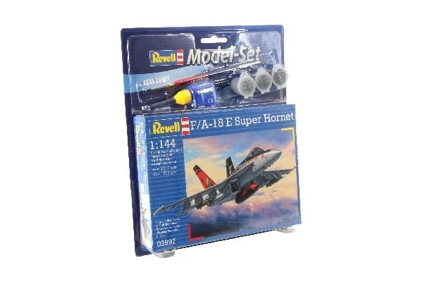 Revell Model Set F/A-18E Super Hornet i gruppen SPORT, FRITID & HOBBY / Hobby / Plastmodeller / Startkit/Gåvoset hos TP E-commerce Nordic AB (A08087)