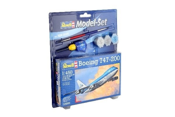 Revell Model Set Boeing 747-200 i gruppen SPORT, FRITID & HOBBY / Hobby / Plastmodeller / Startkit/Gåvoset hos TP E-commerce Nordic AB (A08088)