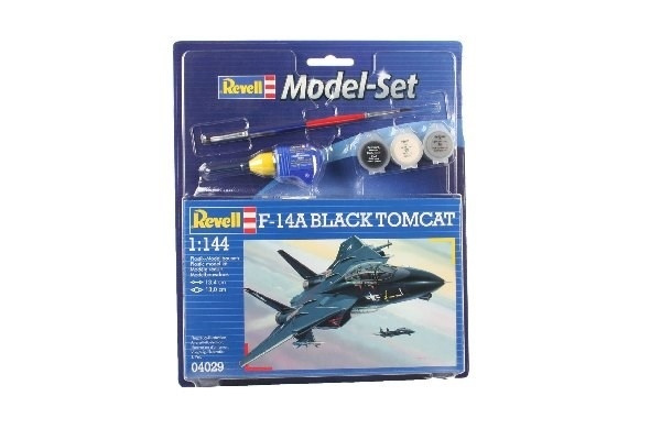 Revell Model Set F-14A Black Tomcat i gruppen SPORT, FRITID & HOBBY / Hobby / Plastmodeller / Startkit/Gåvoset hos TP E-commerce Nordic AB (A08090)