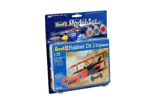 Revell Model Set Fokker DR, 1 Triplane i gruppen SPORT, FRITID & HOBBY / Hobby / Plastmodeller / Startkit/Gåvoset hos TP E-commerce Nordic AB (A08094)