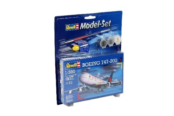 Revell Model Set Boeing 747-200 i gruppen SPORT, FRITID & HOBBY / Hobby / Plastmodeller / Startkit/Gåvoset hos TP E-commerce Nordic AB (A08100)