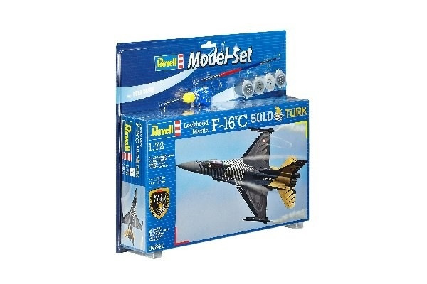 Revell Model Set F-16 C \'SOLO TÜRK i gruppen SPORT, FRITID & HOBBY / Hobby / Plastmodeller / Startkit/Gåvoset hos Teknikproffset Nordic AB (A08105)