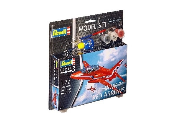Revell Model Set BAe Hawk T,1 Red Arrow i gruppen SPORT, FRITID & HOBBY / Hobby / Plastmodeller / Startkit/Gåvoset hos TP E-commerce Nordic AB (A08112)