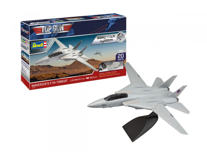 Revell 1:72 Model Set F-14 Tomcat \'Top Gun\' (easy click) i gruppen SPORT, FRITID & HOBBY / Hobby / Plastmodeller / Startkit/Gåvoset hos TP E-commerce Nordic AB (A08120)