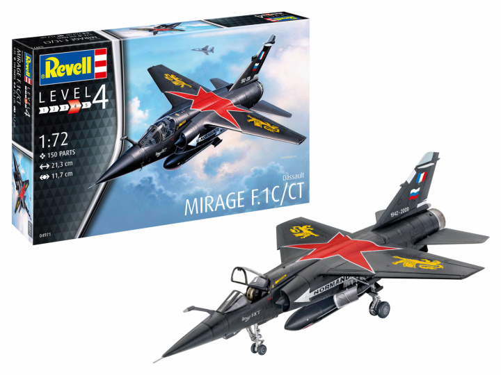 Revell 1:72 Model Set Mirage F-1 C / CT i gruppen SPORT, FRITID & HOBBY / Hobby / Plastmodeller / Startkit/Gåvoset hos TP E-commerce Nordic AB (A08122)