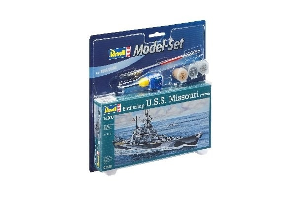 Revell Model Set Battleship U,S,S, Miss i gruppen SPORT, FRITID & HOBBY / Hobby / Plastmodeller / Startkit/Gåvoset hos TP E-commerce Nordic AB (A08128)