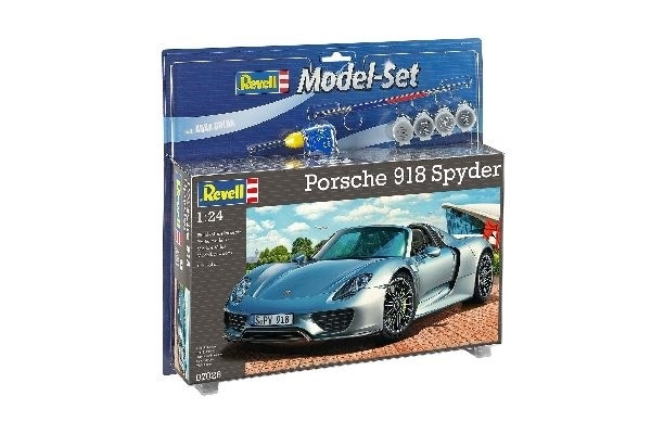 Revell Model Set Porsche 918 Spyder i gruppen SPORT, FRITID & HOBBY / Hobby / Plastmodeller / Startkit/Gåvoset hos TP E-commerce Nordic AB (A08151)