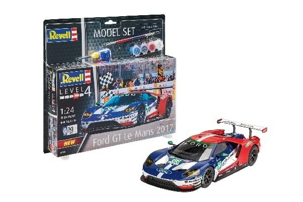 Revell Model Set Ford GT - Le Mans i gruppen SPORT, FRITID & HOBBY / Hobby / Plastmodeller / Startkit/Gåvoset hos TP E-commerce Nordic AB (A08162)