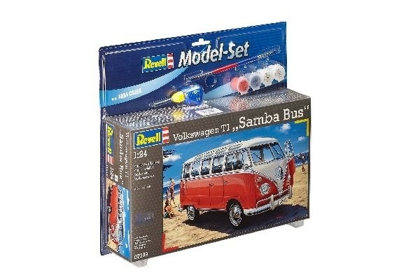 Revell Model Set VW T1 Samba Bus i gruppen SPORT, FRITID & HOBBY / Hobby / Plastmodeller / Startkit/Gåvoset hos TP E-commerce Nordic AB (A08180)