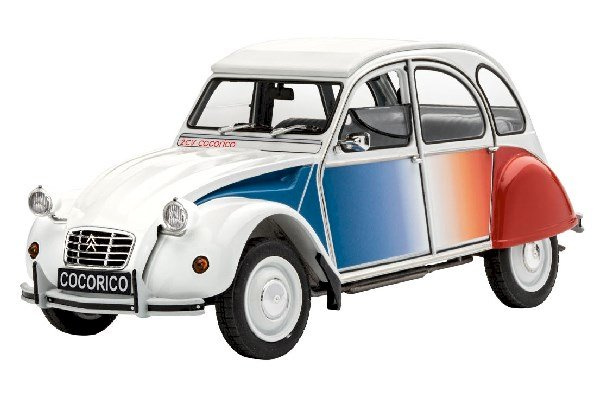 Revell 1:24 Model Set Citroen 2 CV Coccorico i gruppen SPORT, FRITID & HOBBY / Hobby / Plastmodeller / Startkit/Gåvoset hos TP E-commerce Nordic AB (A08187)